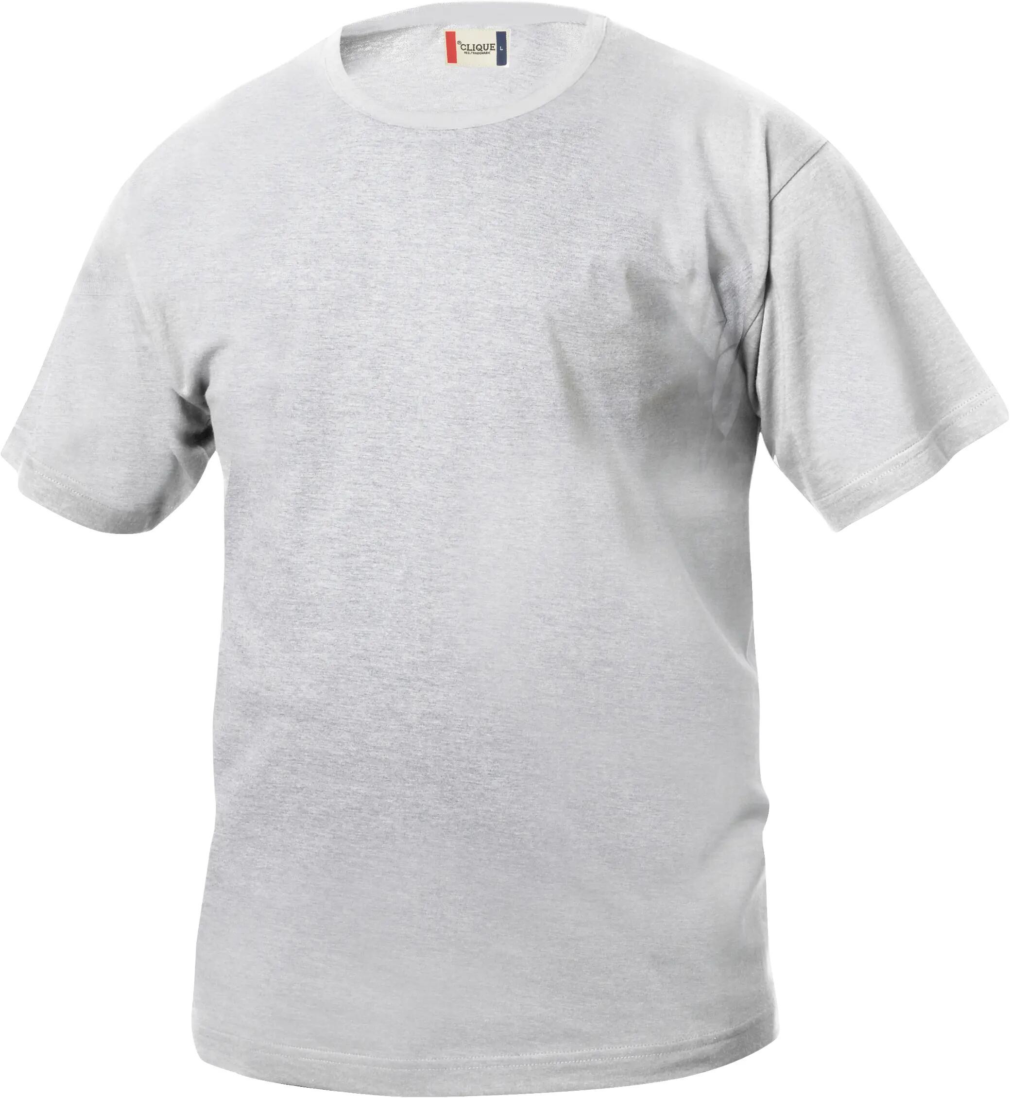 clique Basic-T Junior T-shirt junior in cotone, collo a costine – white 8/8