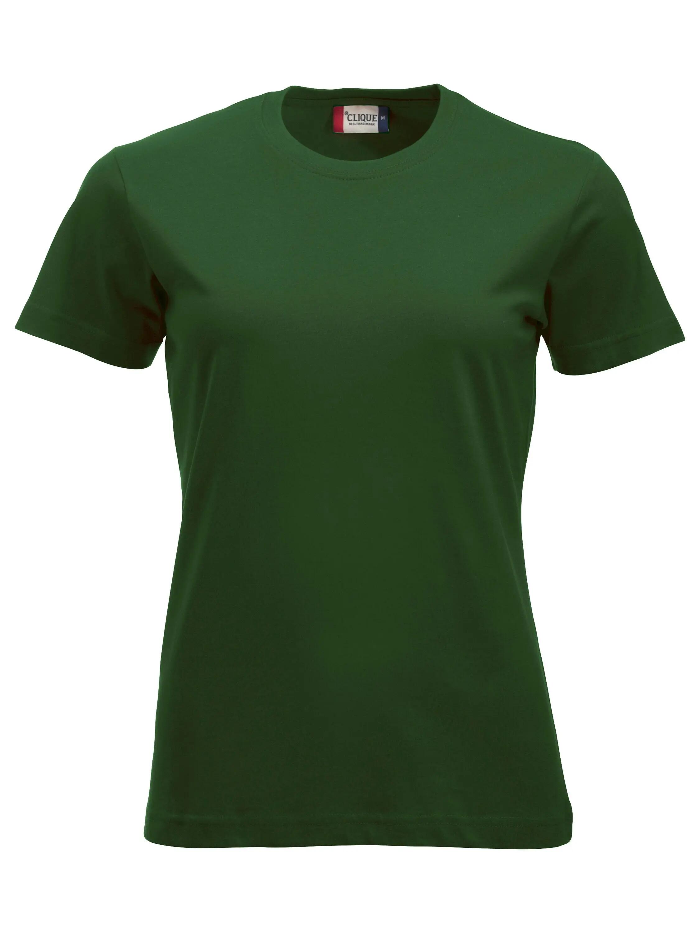 clique New Classic-T Women Damen-T-Shirt aus Baumwolle, moderner Schnitt – black 6/8