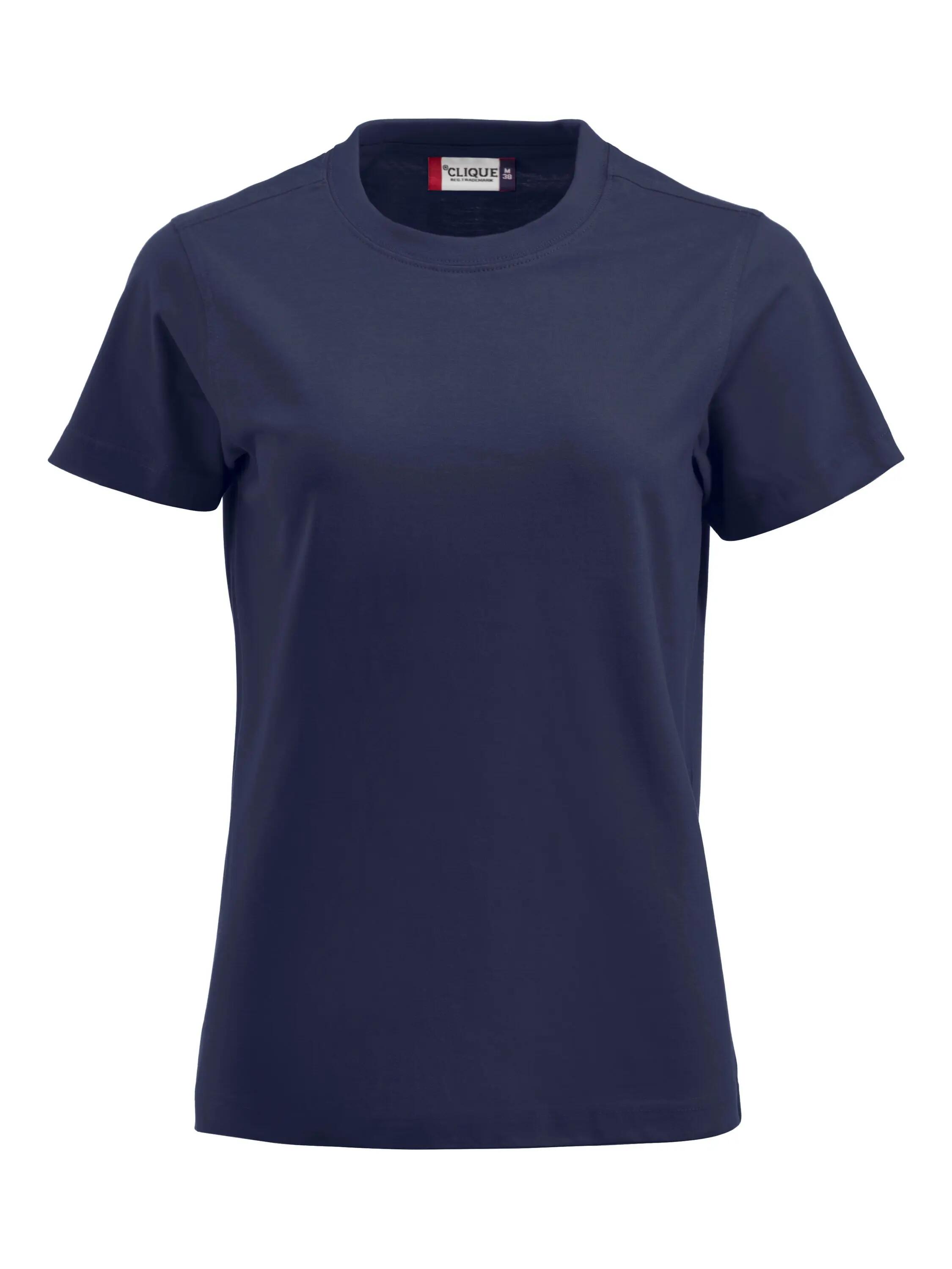 clique Premium-T Women – dames T‑shirt ronde hals van katoen – black 7/8