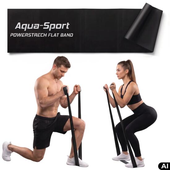 Taśma guma oporowa do ćwiczeń Aqua-Sport Powerstrech Flat Band 12-15kg