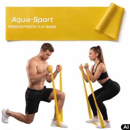 Taśma guma oporowa do ćwiczeń Aqua-Sport Powerstrech Flat Band 12-15kg