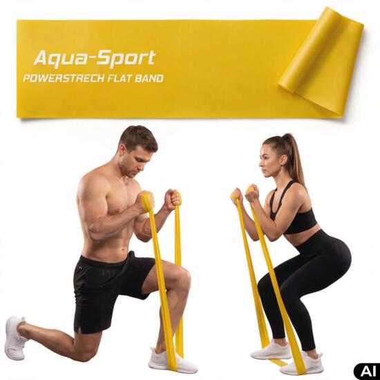 Taśma guma oporowa do ćwiczeń Aqua-Sport Powerstrech Flat Band 12-15kg