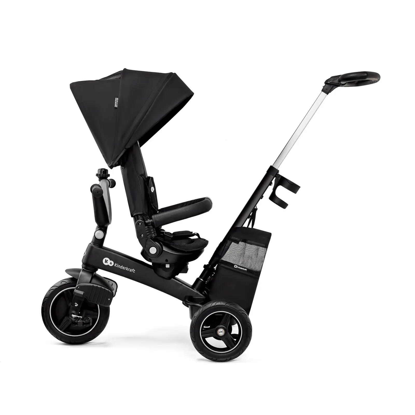 TRICICLETA KINDERKRAFT EASYTWIST, BLACK 9/14