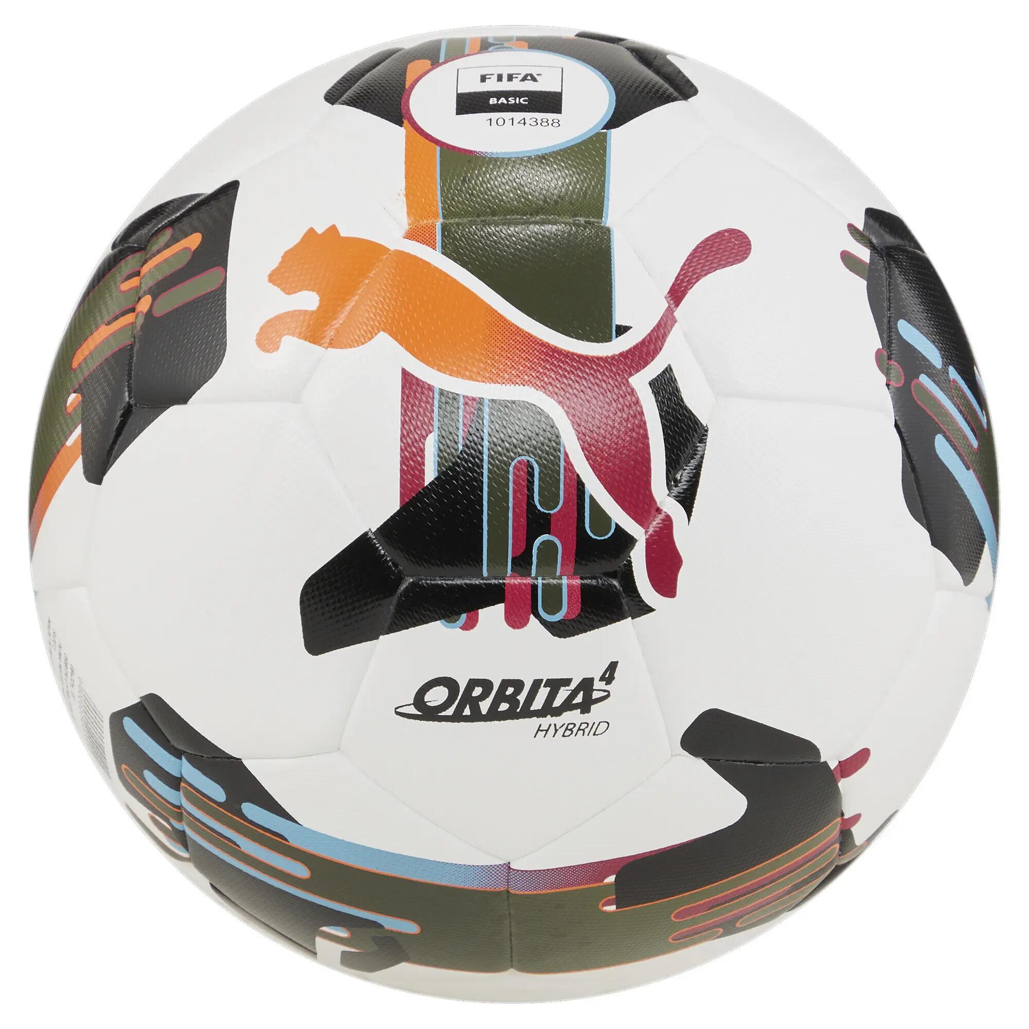 Ballon De Foot ORBITA HYB (Blanc / Noir / Rouge) Taille 5 2/3