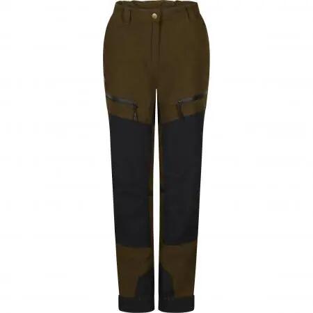 Damen - Jagdhose - Funktionshose - wind- und wasserdicht - Alva - Oliv/Schwarz 1/4