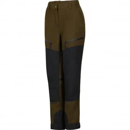 Damen - Jagdhose - Funktionshose - wind- und wasserdicht - Alva - Oliv/Schwarz 2/4