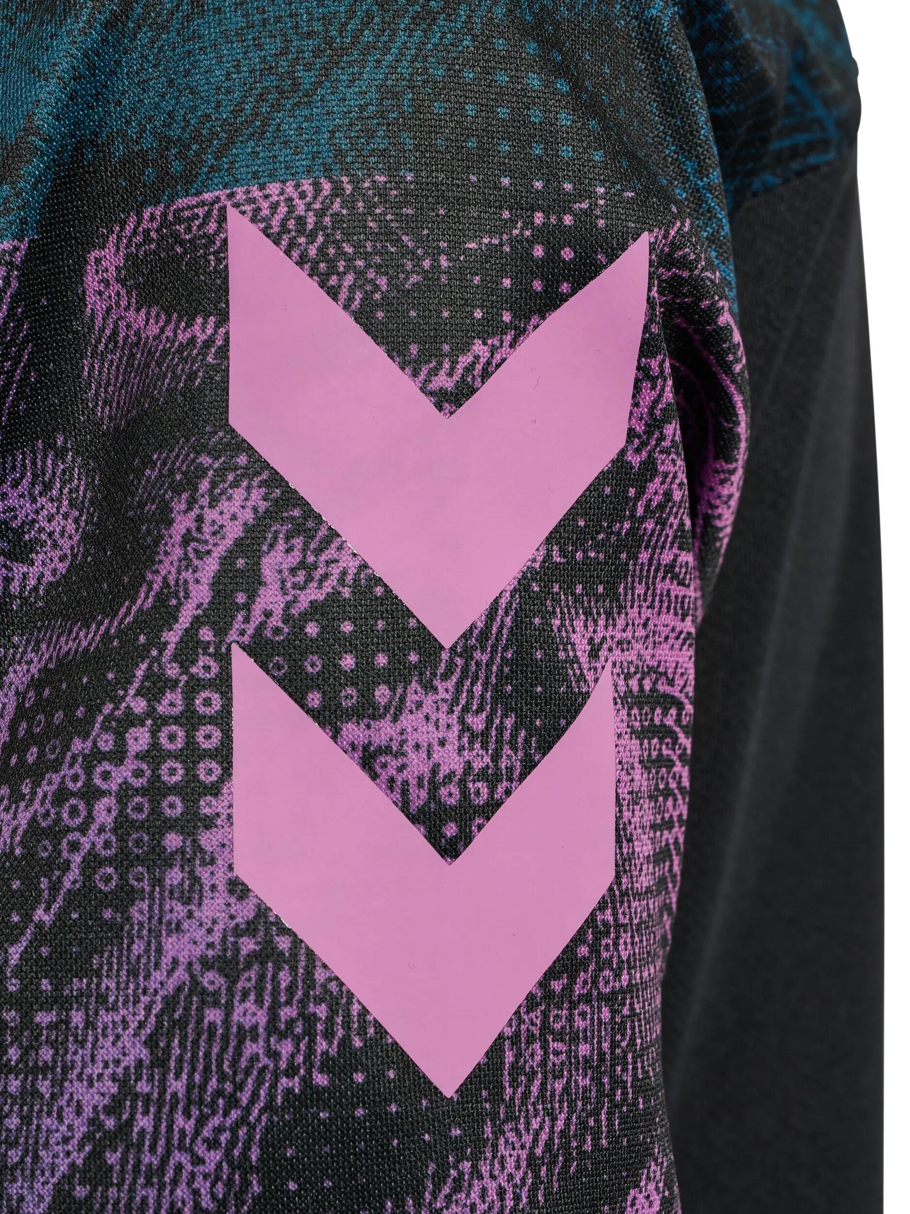 hummel Completo maglia e short in poliestere riciclato – BLACK/PINK 6/14