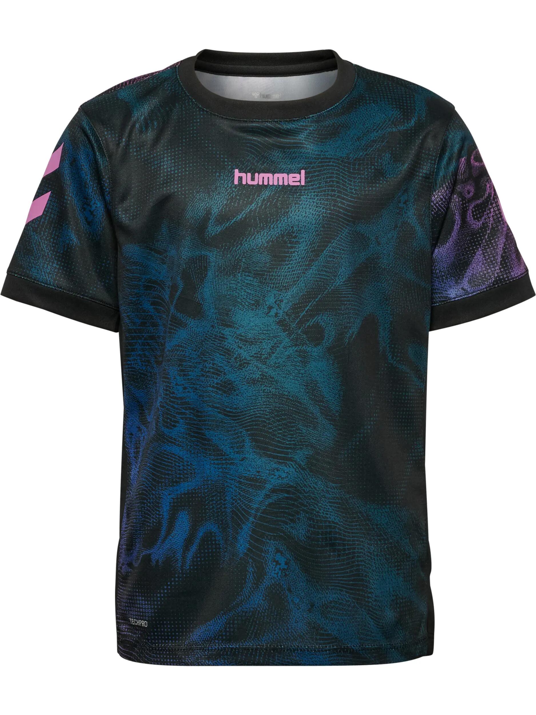 hummel Completo maglia e short in poliestere riciclato – BLACK/PINK 5/14