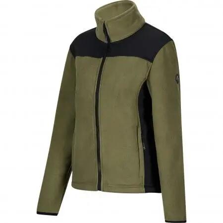 Damen - Fleecejacke - wasserdicht, warm - Amira - oliv/schwarz 2/4