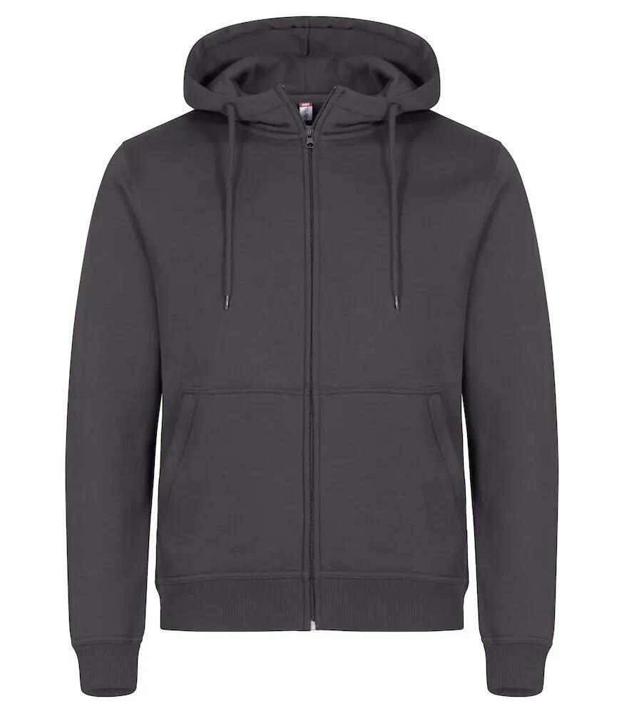 clique Miami Hoody Full Zip z bawełny i recyclingu – Black 8/8