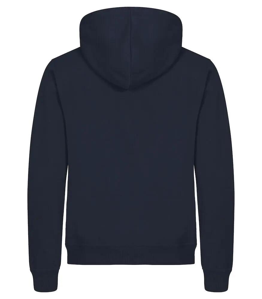 clique Miami Hoody Full Zip z bawełny i recyclingu – Black 7/8