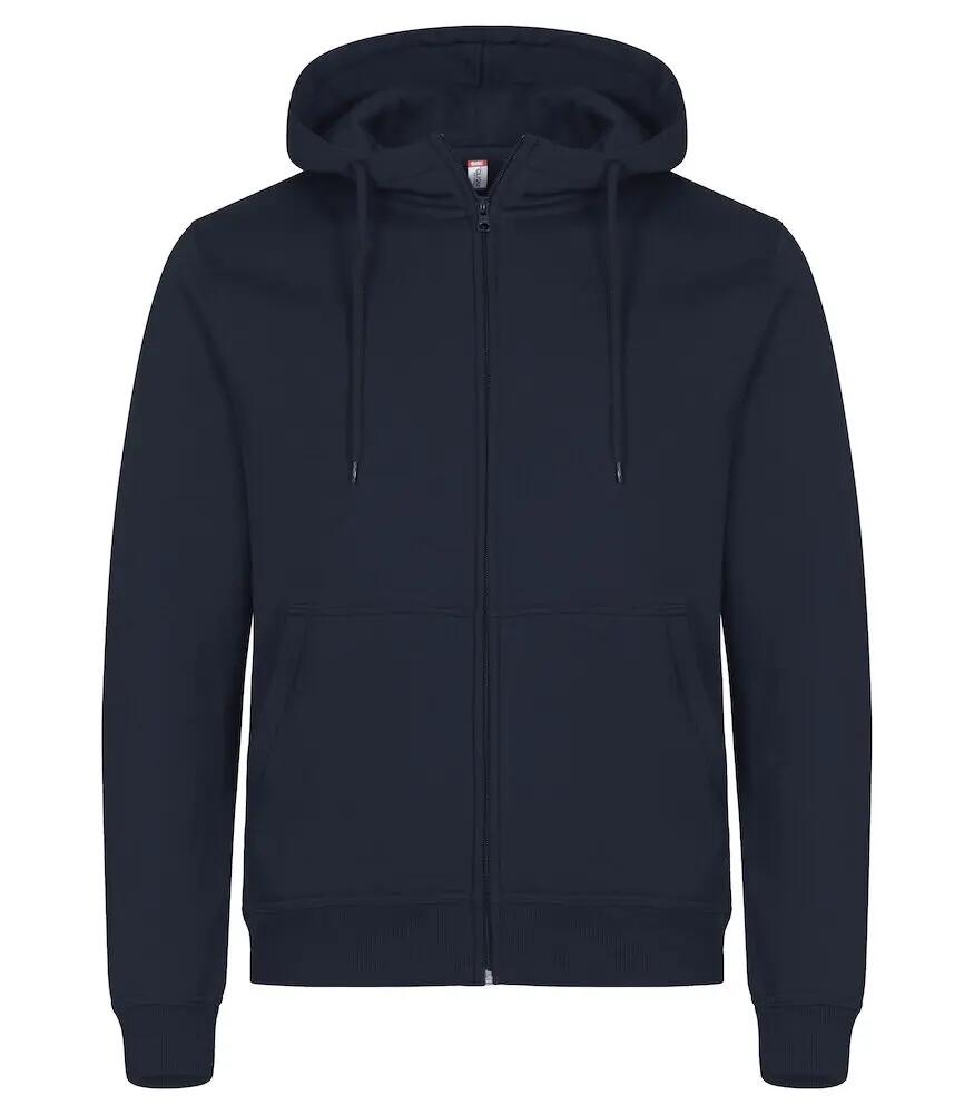 clique Miami Hoody Full Zip z bawełny i recyclingu – Black 5/8