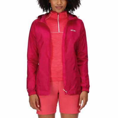 Regenjas - wandelen - dames - pack-it iii - donkerroze