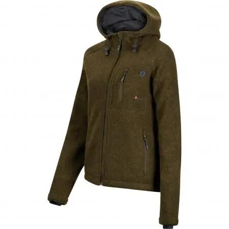 Damen - Jagdjacke - Lodenfleece mit Membran, Kapuze - Geo Pro, oliv 2/4