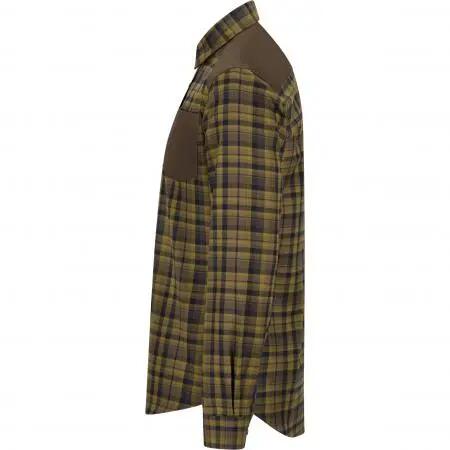 Herren - Outdoorhemd - Kontrastdetails - Finn - oliv/schwarz 3/4