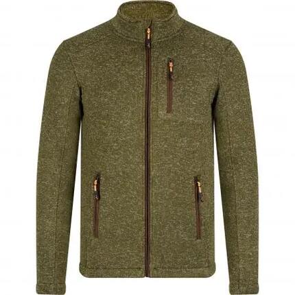 Herren - Outdoor-Strickfleecejacke - Dagon - Oliv meliert