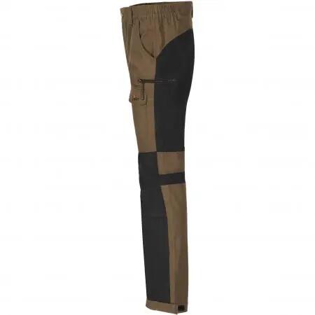 Herren - Outdoorhose - elastisch, robust - Öland - oliv/schwarz 3/4