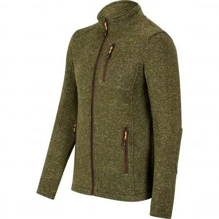 Herren - jagd - strickfleece-jacke - wärmend, robust - dagon - oliv meliert 2/4