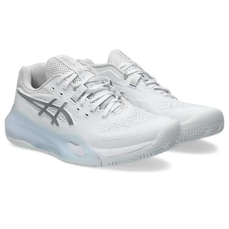 Tennisschoenen Asics Gel-Resolution X Clay Wit/Zilver puur 5/8