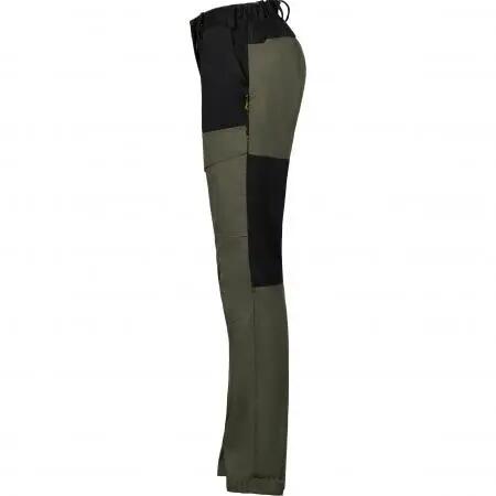 Damen - Outdoorhose - robust, wasserabweisend - Green Trouaska - oliv/schwarz 3/4