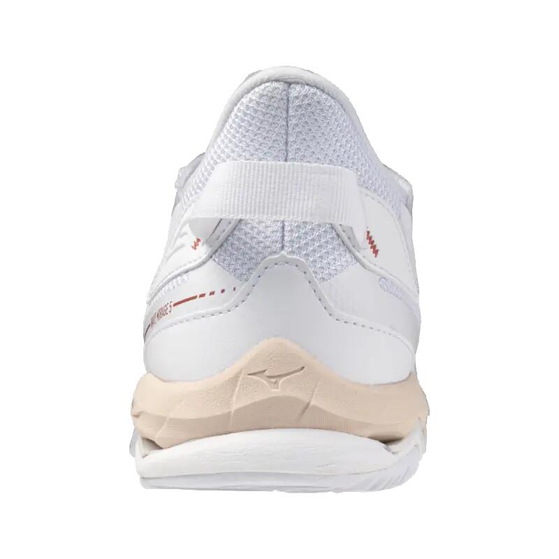 Zapatos de balonmano Mizuno Wave Mirage 5 Blanco/Aleutiano/Rosa 5/5