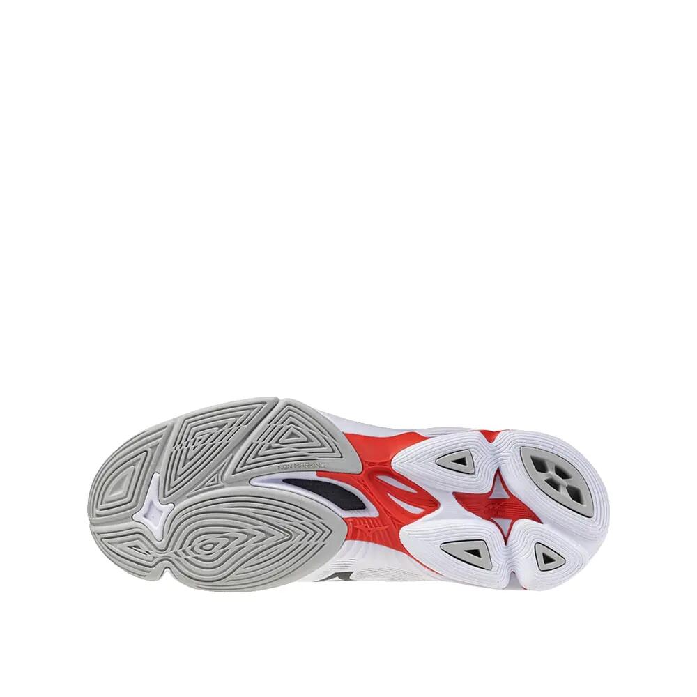 Buty siatkarskie Mizuno Wave Lightning Pro Mid Białe/Czarne/Czerwone 5/7