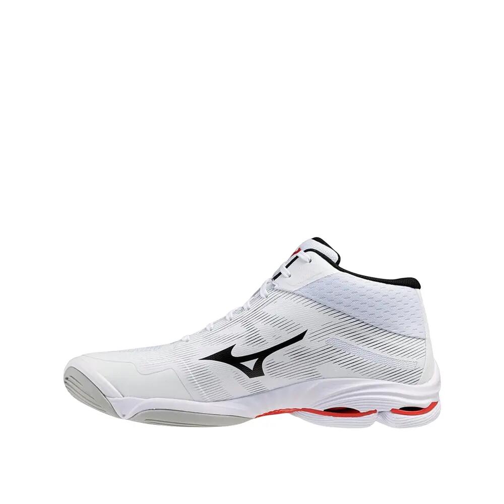 Buty siatkarskie Mizuno Wave Lightning Pro Mid Białe/Czarne/Czerwone 2/7
