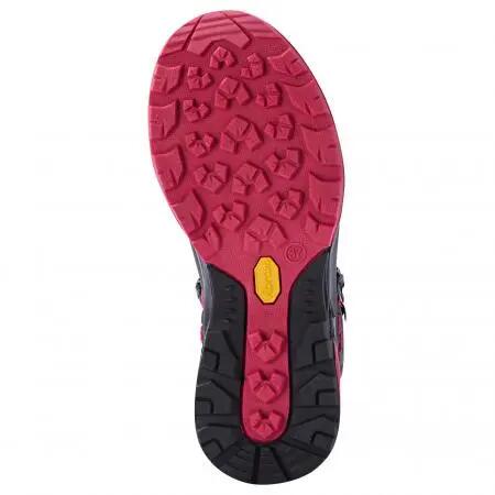 Damen-Wanderstiefel - Leder, Vibram-Sohle - Schwarz/Pink 4/4