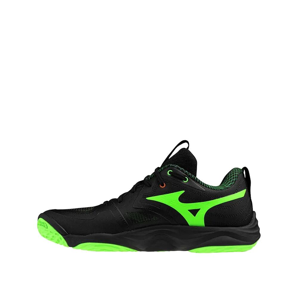 Mizuno Wave Momentum Elite Black/Glow Apple/Mandarin Orange Volleyball Shoes 2/5