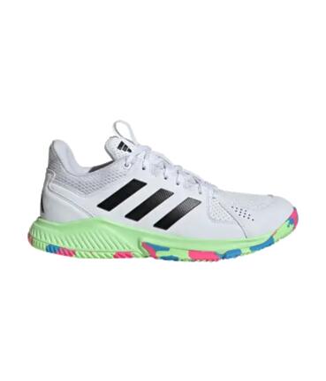 Chaussures de sport Adidas Court Flight Femme Blanc/Noir/Vert
