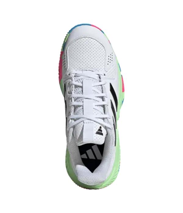 Chaussures de sport Adidas Court Flight Femme Blanc/Noir/Vert 3/5