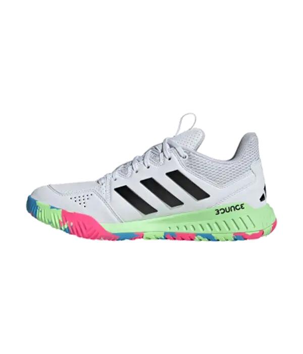 Chaussures de sport Adidas Court Flight Femme Blanc/Noir/Vert 2/5