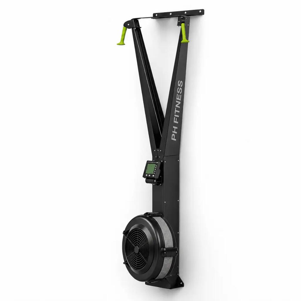 Air resistance ski trainer with LCD for HIIT and Hyrox