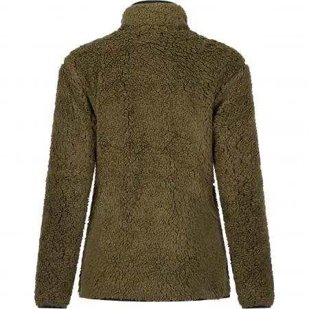 Damen - Outdoor-Fleecejacke Alva - oliv/schwarz 4/4
