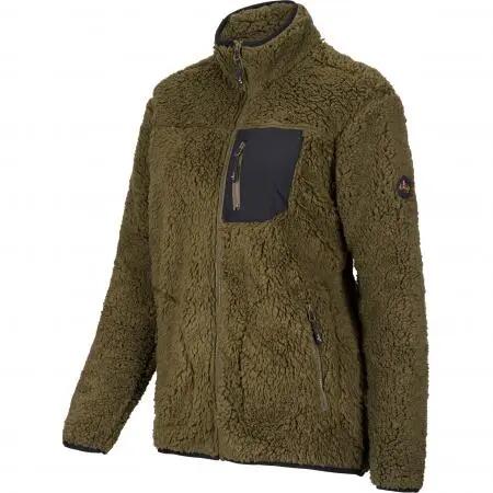 Damen - Outdoor-Fleecejacke Alva - oliv/schwarz 2/4