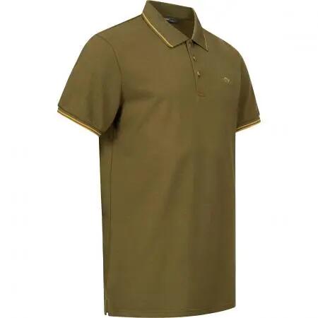 Herren - Polo-Shirt - kurzarm, Baumwoll-Pikee - Modell 22 - dunkeloliv 3/4