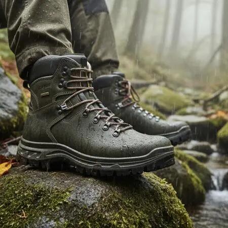 Herren - Outdoorstiefel - Leder, Gritex - Albero - Oliv 2/2
