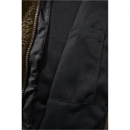 Damen - teddyfleecejacke - mit kapuze, warm - brandit - oliv 3/4