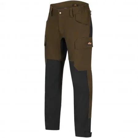 Herren - Outdoorhose - Jütland - stretchig, verstärkt - Oliv/Schwarz, Größe 56 2/4