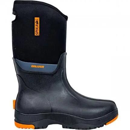 Herren - Gummistiefel - wasserdicht, Neopren - Bruzer - Schwarz-Orange