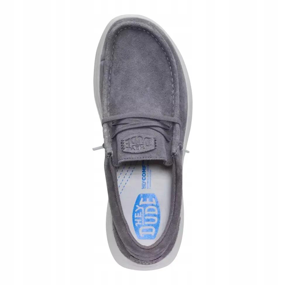HeyDude Męskie Buty Mokasyny Wsuwane Zamszowe Wally Comf Suede 45 6/6