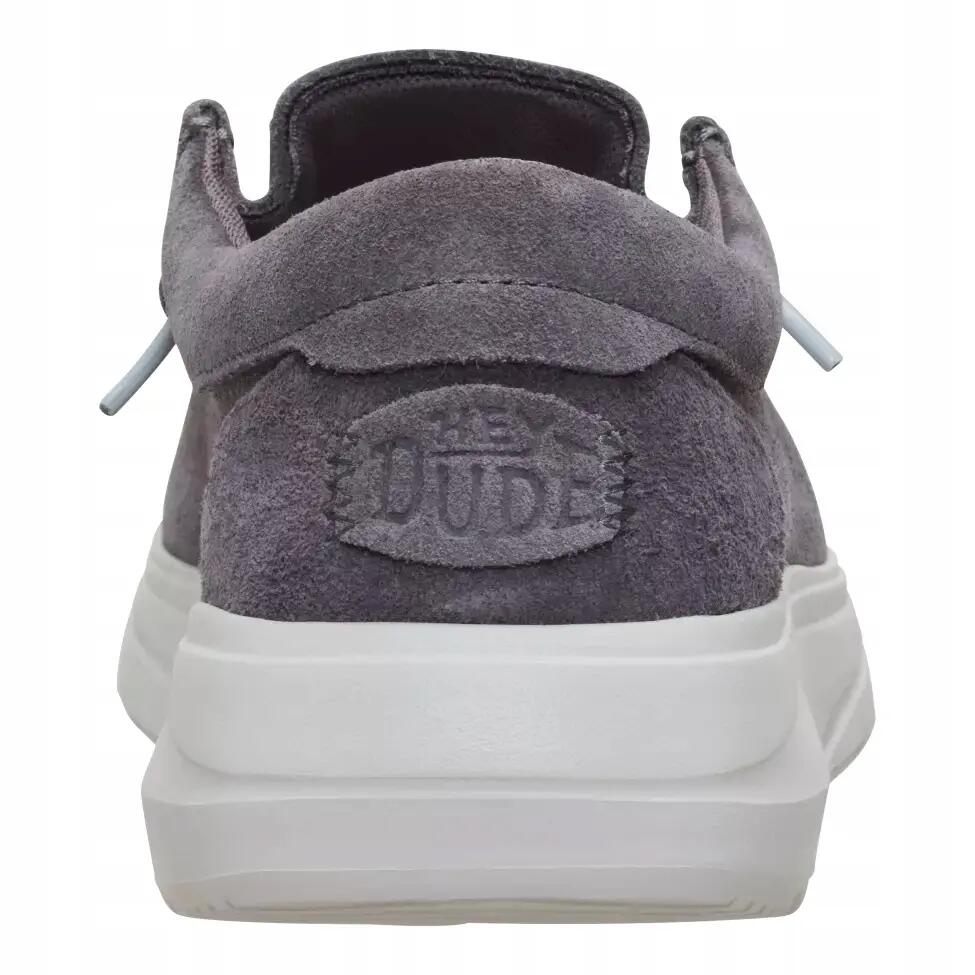 HeyDude Męskie Buty Mokasyny Wsuwane Zamszowe Wally Comf Suede 45 5/6
