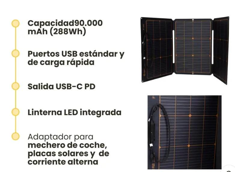 Panneau Solaire Flexible Pliable 120W Camping Silicium Monocristallin 4/5