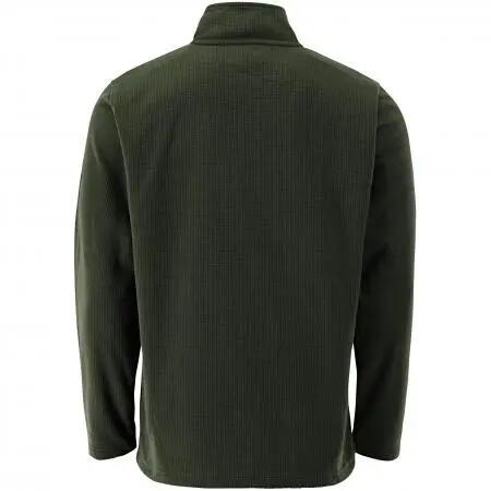 Herren - Pullover - Struktur, Stehkragen, Half-Zip - Oliv, Größe L 2/2