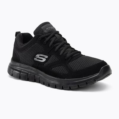 Scarpe - fitness - uomo - Skechers 52635 Burns Agoura - pelle e mesh - nere