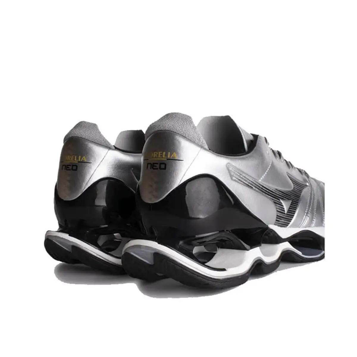 Mizuno Wave Prophecy Morelia Neo Silver Black 3/4