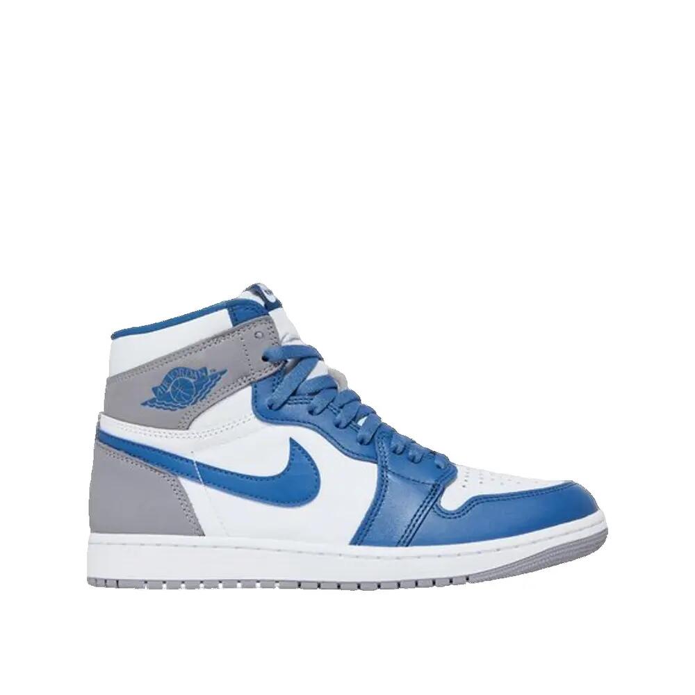 Men - Basketball Shoes - Air Jordan 1 High - White/True Blue