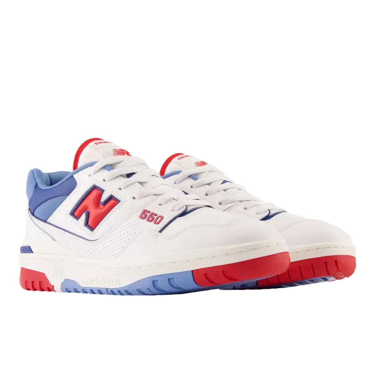 Zapatillas New Balance 550 Blancas/Rojas/Azules 4/6
