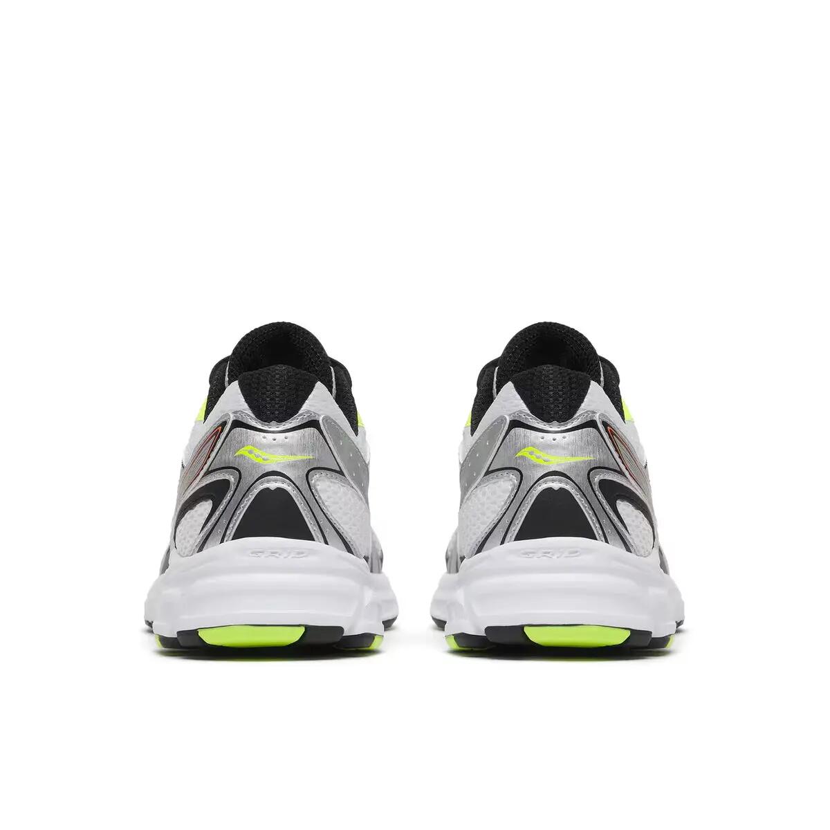 Saucony Grid Ride Millennium White Silver Lime Orange 5/5