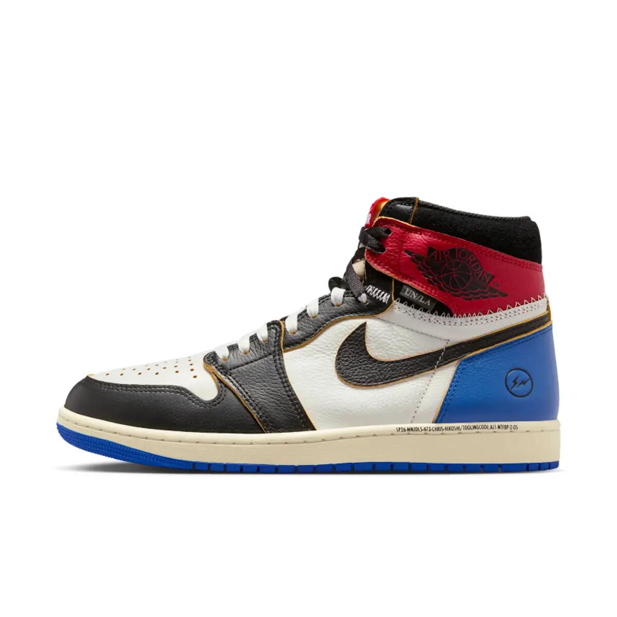 Chaussures  1 Retro High OG SP Fragment x Union LA Varsity Red Sport Royal 3/10